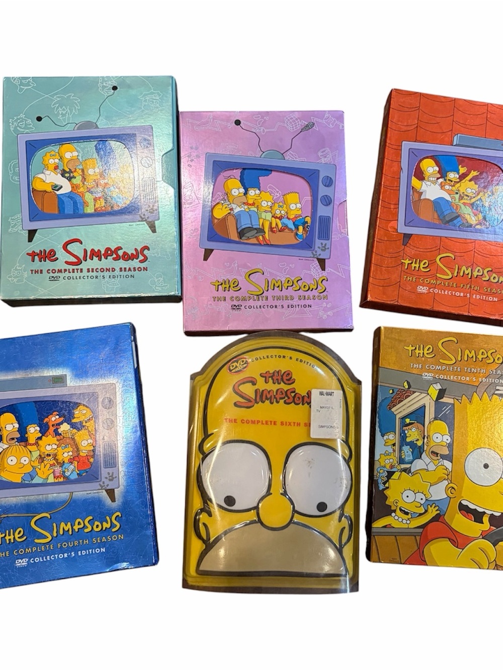 The Simpsons DVD Collector's Limited Edition Box Set Lot Seasons 2 3 4 5 6 10